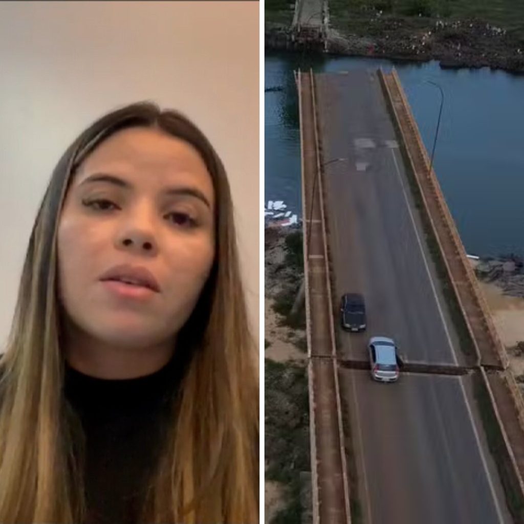 ‘Estarmos aqui é um milagre’, diz mulher que ficou com carro preso em fenda após ponte entre TO e MA desabar